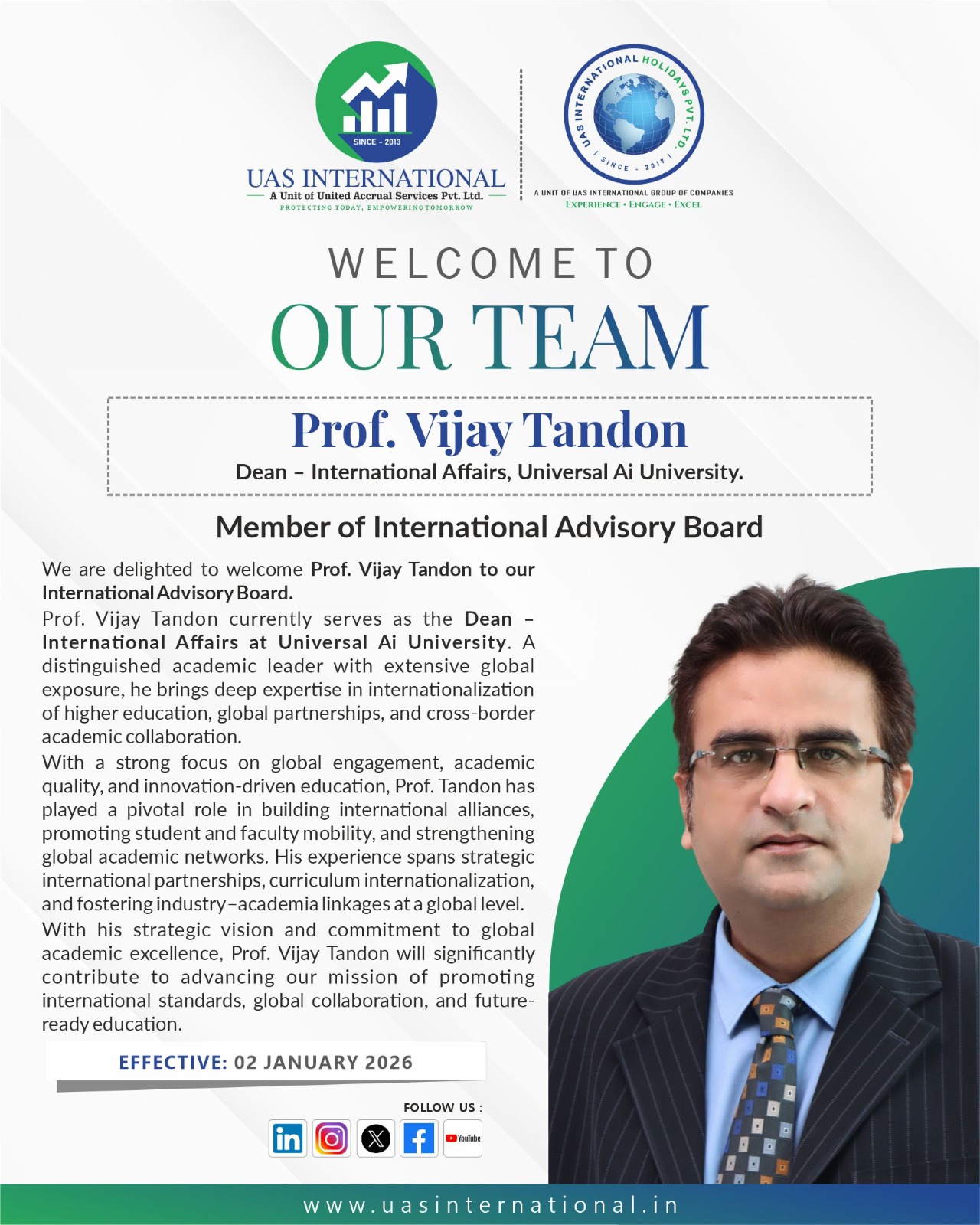 Prof. Vijay Tandon