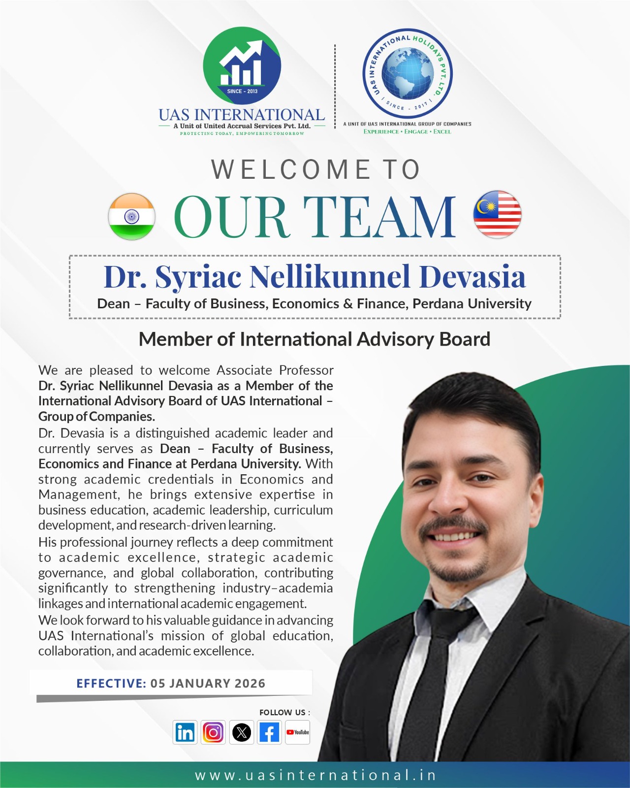 Dr. Syriac Nellikkunnel Devasia