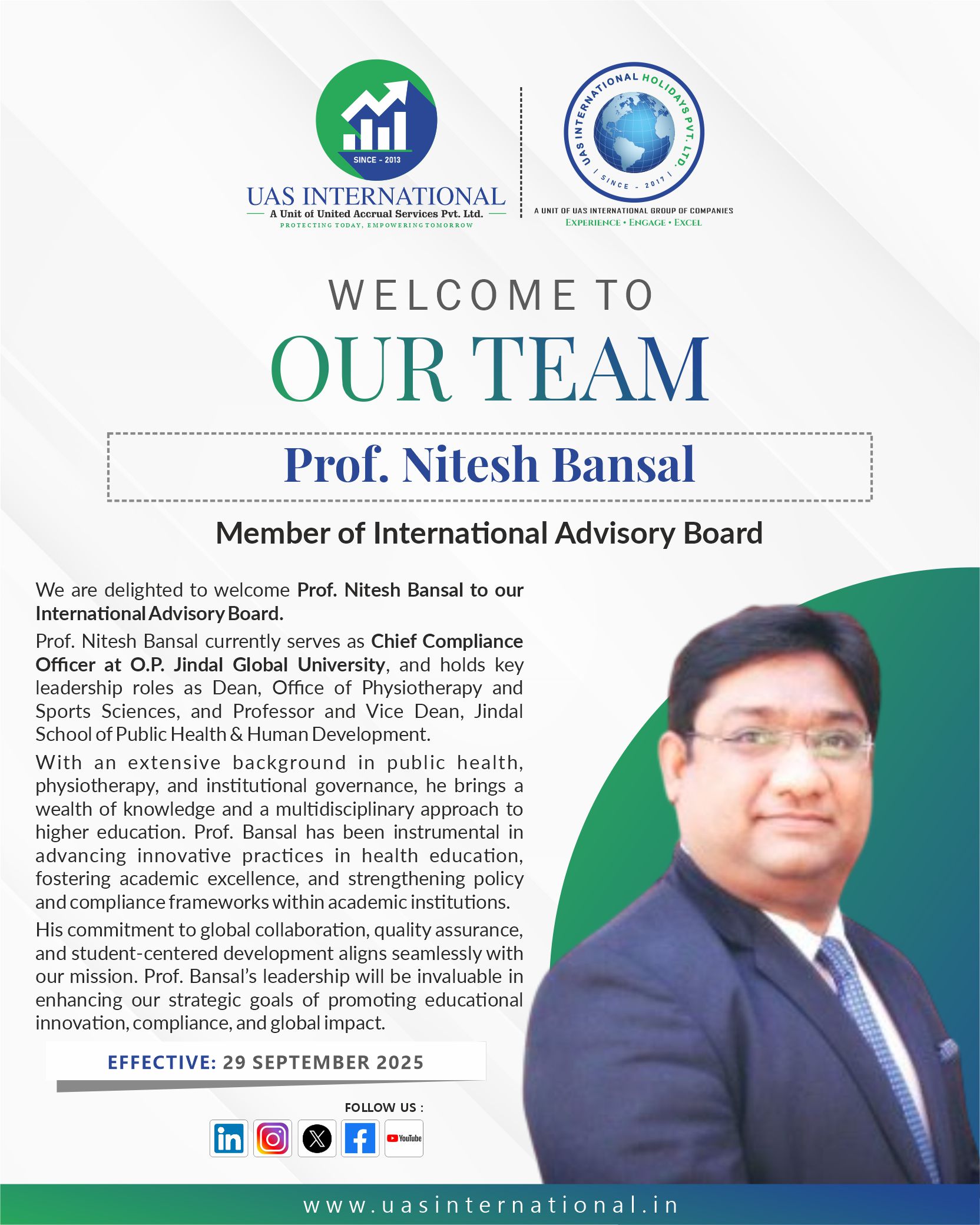 Prof. Nitesh Bansal