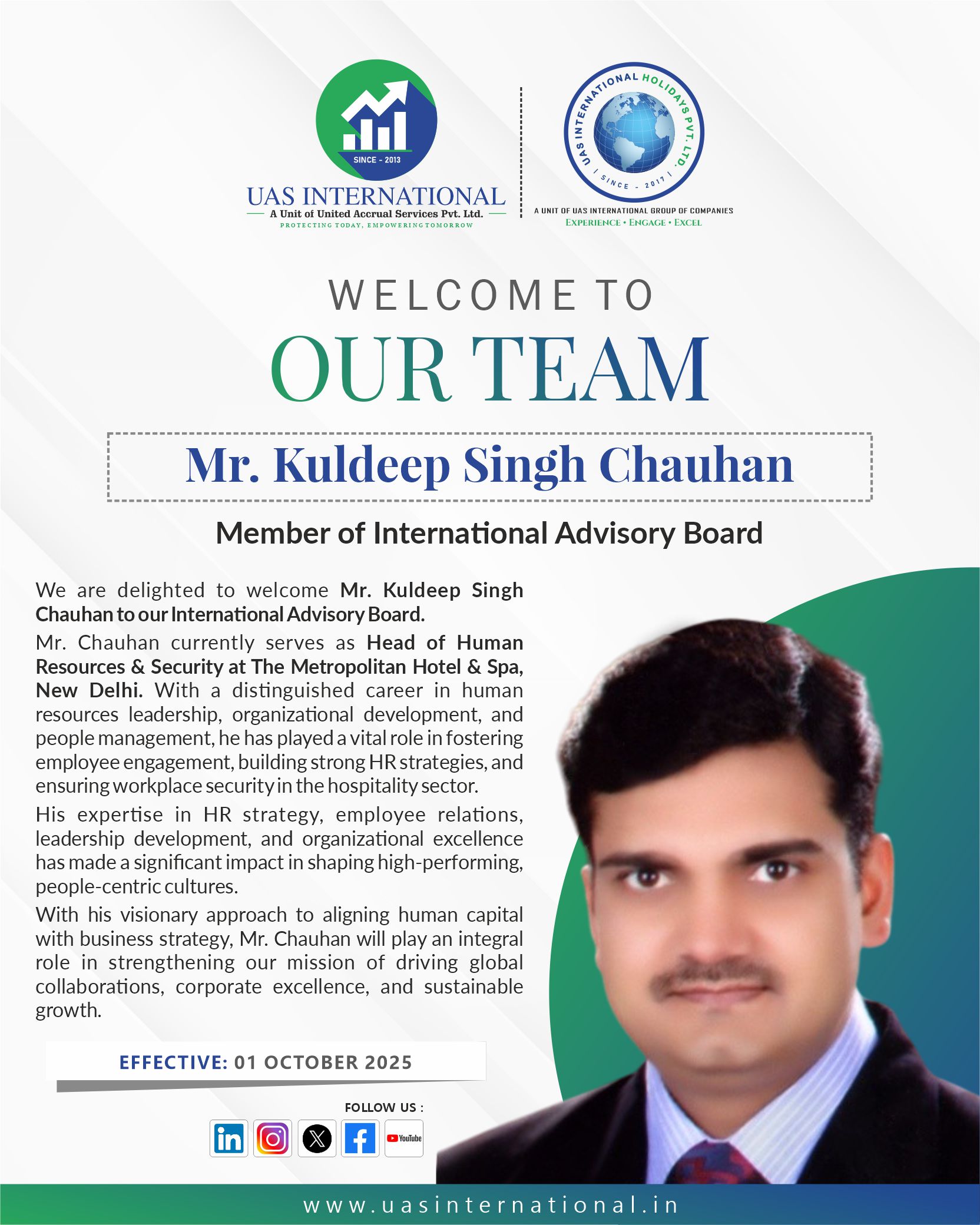 Mr. Kuldeep Singh Chauhan