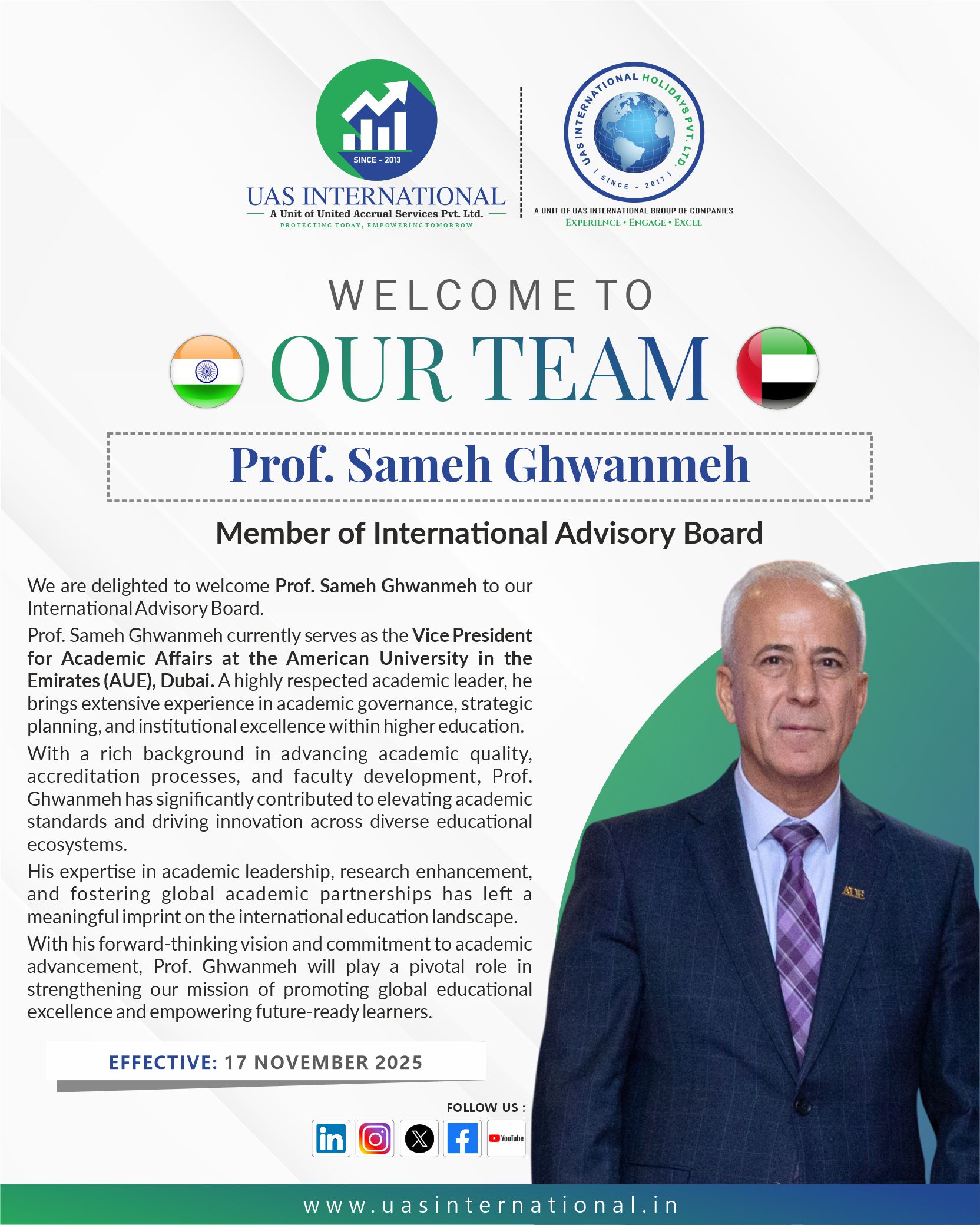 Dear Prof. Sameh Ghwanmeh