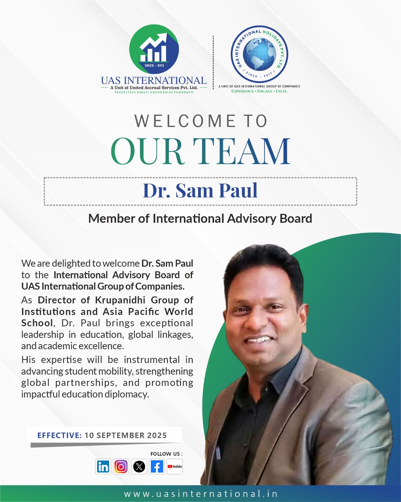 Dr. Sam Paul